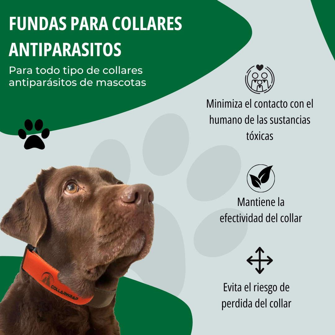 Funda Collar Aniparasitario Verde COLLARWRAP, , large Imagen numero 5